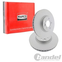 2X Mapco Bremsscheiben 340Mm BelÜFtet Vorne Passend FüR VW Multivan Transporter