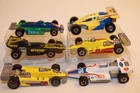Six Vintage 1970's - 1990's Hot Wheels Formula One Race Cars ( One Real Riders )