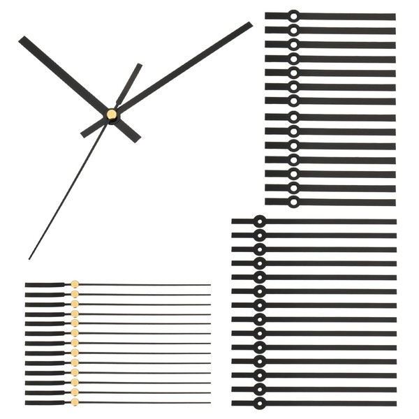 14Er-Set Ersatzuhrzeiger-Set, Uhrwerk, Wanduhrwerk, Schwarz, Stil 2-image