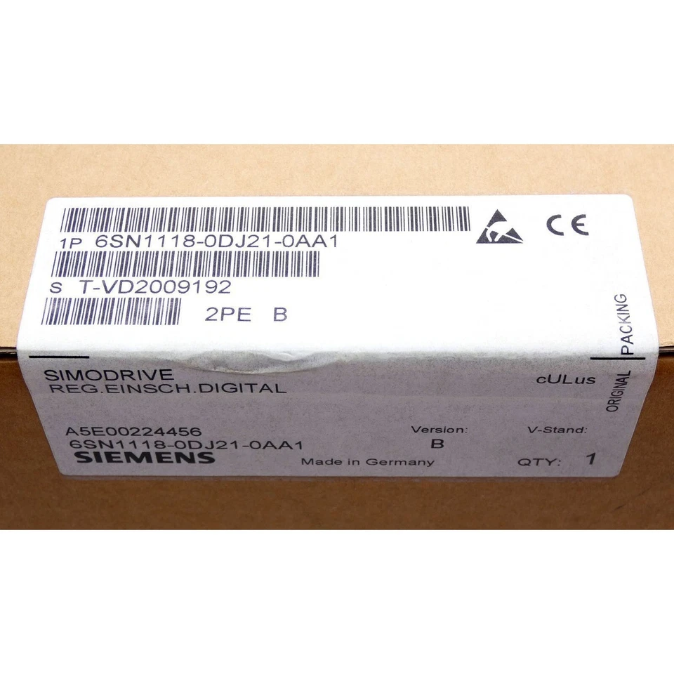 Siemens Simodrive 6SN1118-0DJ21-0AA1 6SN1 118-0DJ21-0AA1 1pc new - Image 2 of 4