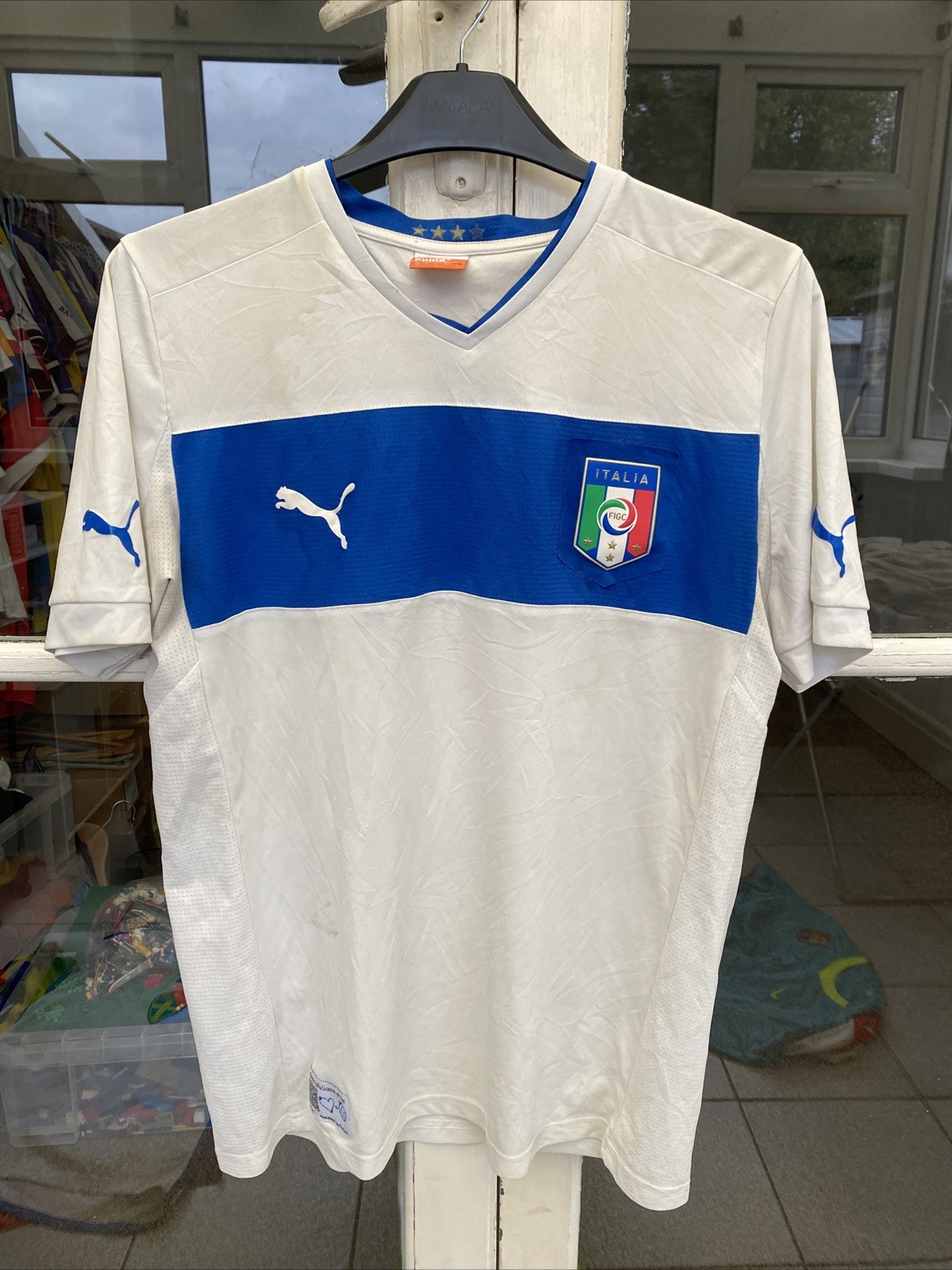 ITALY 2012/2013 AWAY FOOTBALL SHIRT JERSEY PUMA LARGE