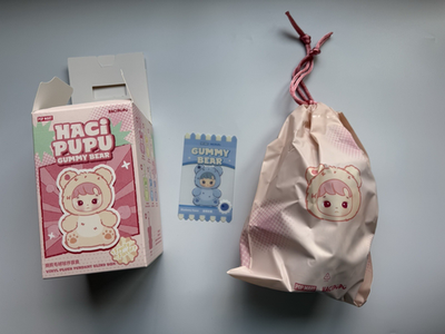 HACI PU PU GUMMY BEAR 未開封 Authentic Hacipupu Gummy Bear Vinyl Face Blindbox Sealed Bag Plush