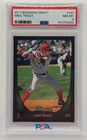 2011 Bowman Draft Picks & Prospects Mike Trout #101 RC Los Angeles Angels PSA 8