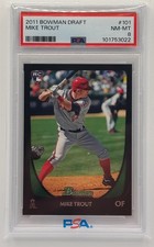 2011 Bowman Draft Picks & Prospects Mike Trout #101 RC Los Angeles Angels PSA 8