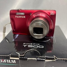 FUJIFILM FinePix T500 Red Digital Camera 16MP 12x Optical Zoom From Japan