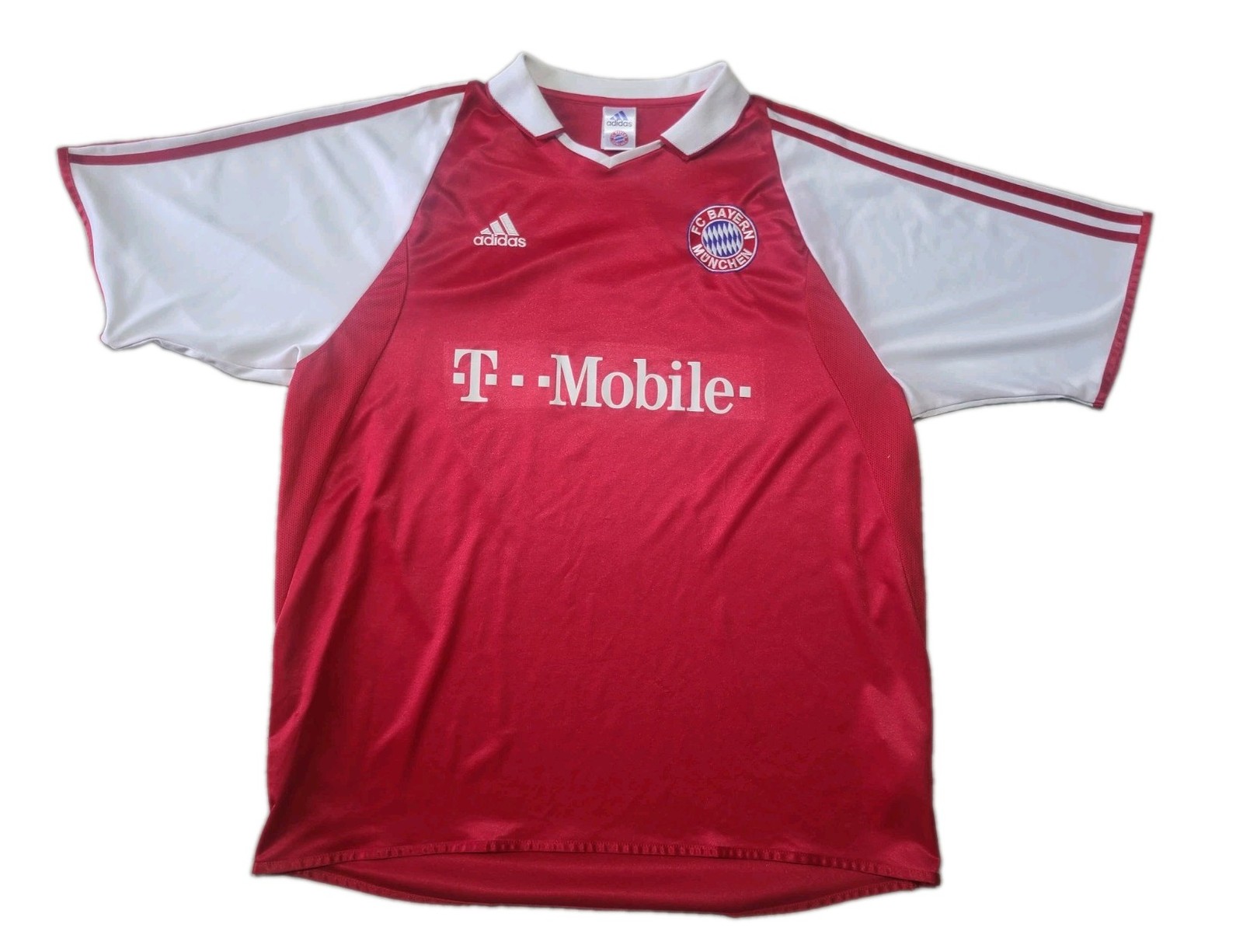 Vintage Adidas Bayern Munich 2003-2004 Red Home Jersey Men's Size XL