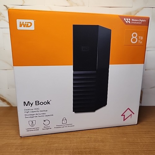 WD My Book 8TB Desktop HDD High Capacity Backup NEU VERSIEGELT