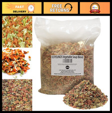 10 lbs Dried Vegetable Soup Blend - Dehydrated Flakes for Ramen Cooking