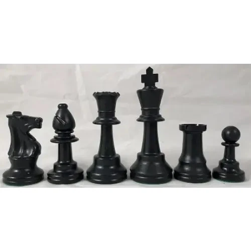 CLUB COMBO: Chess Set w/ Vinyl Board - Tournament Standard - Image 3 of 4