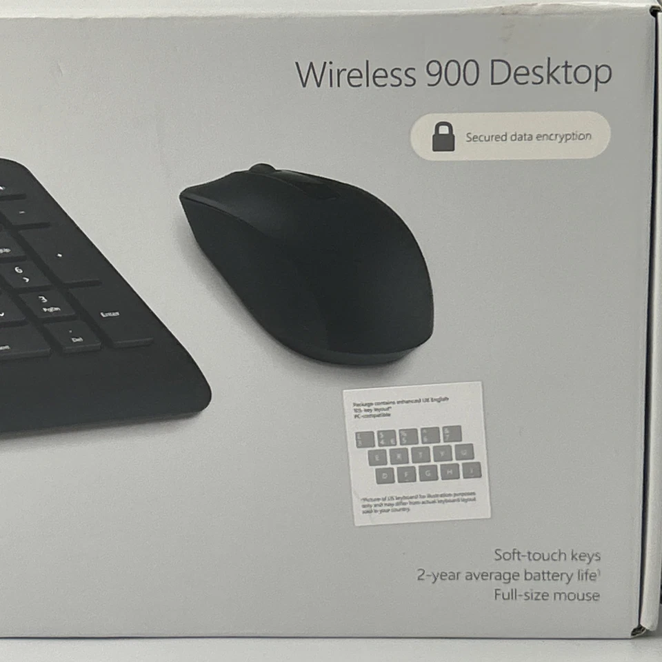 Microsoft Wireless Desktop 900 Keyboard & Mouse Set - Black - Sealed - Image 2 of 4