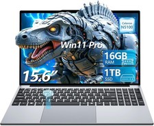 Image of Txxren 15.6 inch Laptop, 16GB DDR4 RAM 1TB SSD Celeron N5100 CPU
