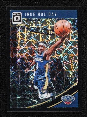 2018-19 Panini Donruss Optic Black Velocity Prizm 4/39 Jrue Holiday #17 tw1