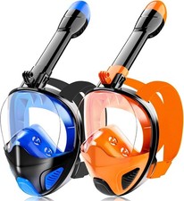 Hydroview Full Face Snorkel Mask Dark Blue/Bl...