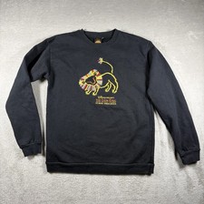Vintage Disney The Lion King Broadway Musical Youth L Black Crewneck Sweater 527