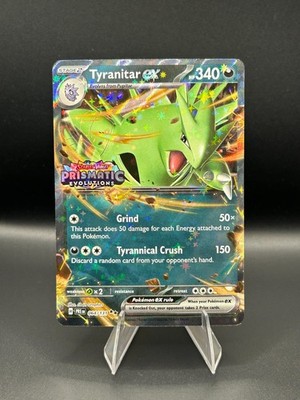 Tyranitar EX 064/131 STAMPED Double Rare Pokemon TCG Prismatic Evolutions NM