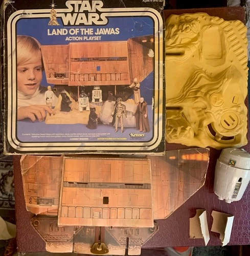 Star Wars LAND OF THE JAWAS PLAYSET  W/ Box Kenner 1979 Incomplete
