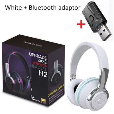 Tv Bluetooth Headphones Wireless Headphon with Mic USB Adaptor Headset Noise Ca