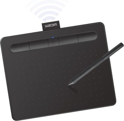 Wacom CTL4100WLK0 Intuos Small Bluetooth Graphic Drawing Tablet USB Black