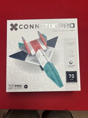 Connetix PRO Constructor Set Magnetic Tiles 70pc 360° Smart Spin Technology