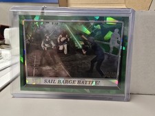 2023 Topps Sapphire  Star Wars Return of the Jedi Green 08/60 Sail Barge Battle!
