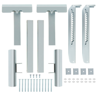 Fast 2x Ladder Jack Scaffold Extension Kit 2-Rung up to 20 inch Stable Adjustab