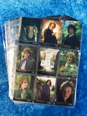Lord of the Rings: The Fellowship of the Ring complete base set by Topps 2001
