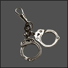 HANDCUFFS ZIPPER PULL CHARM ZIPPER PULL