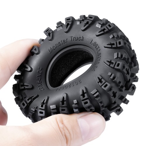 4PCS 1.1'' Rubber Tyre Tire 64mm for 1/18 Traxxas TRX4-M RC Crawler Car Parts - Picture 20 of 34