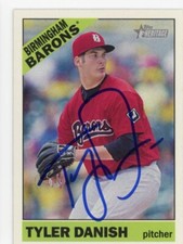 SIGNED BASEBALL CARD AUTO CHICAGO WHITE SOX TYLER DANISH 2015 HERITAGE MINORS