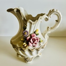 ANTICO VASO CERAMICA CAPODIMONTE  30 CM PORCELLANA COPPA