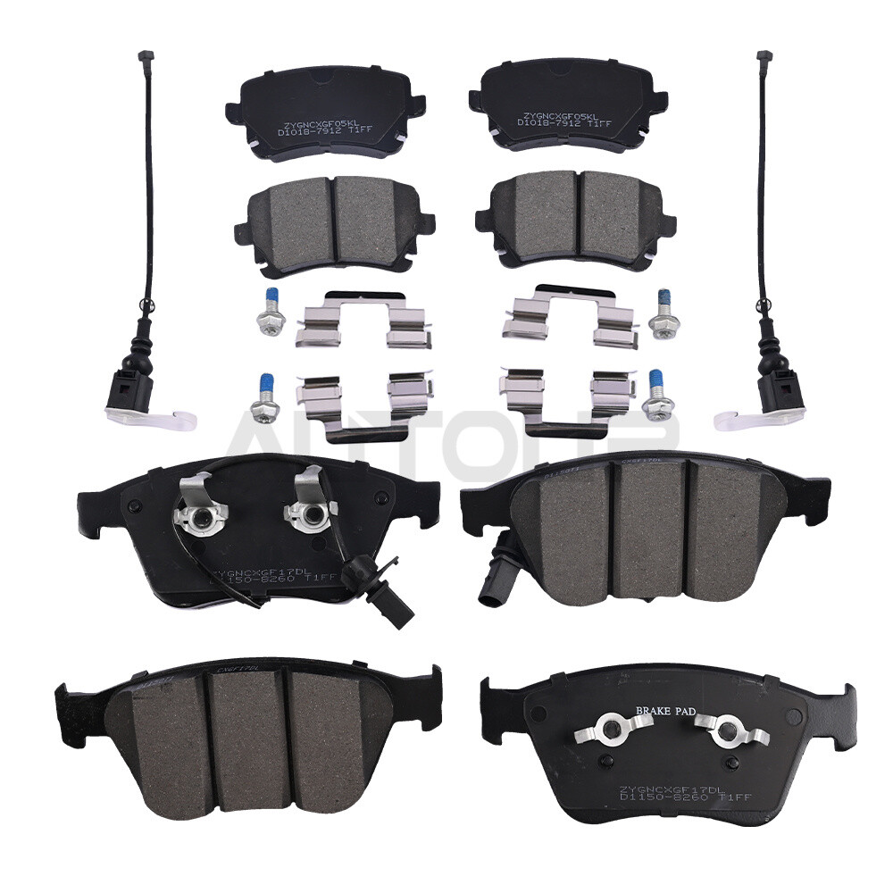 Front & Rear Brake Pads Set For Bentley Continental Gt Gtc & Flying Spur 2004-18