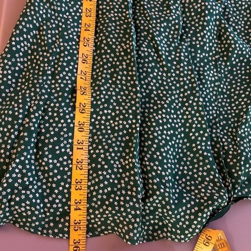 Reformation green floral Sammy dress sz XL New - Picture 8 of 9