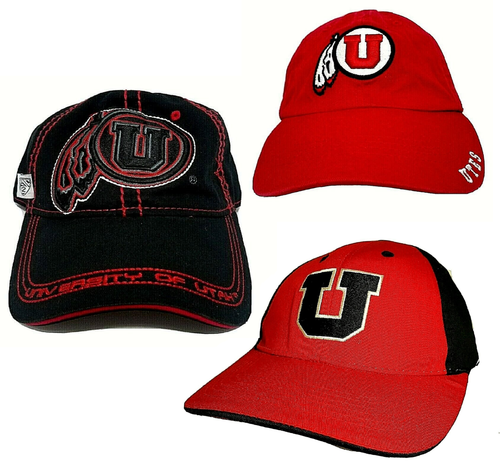 Utah Utes Hat Cap Mens Baseball Red 