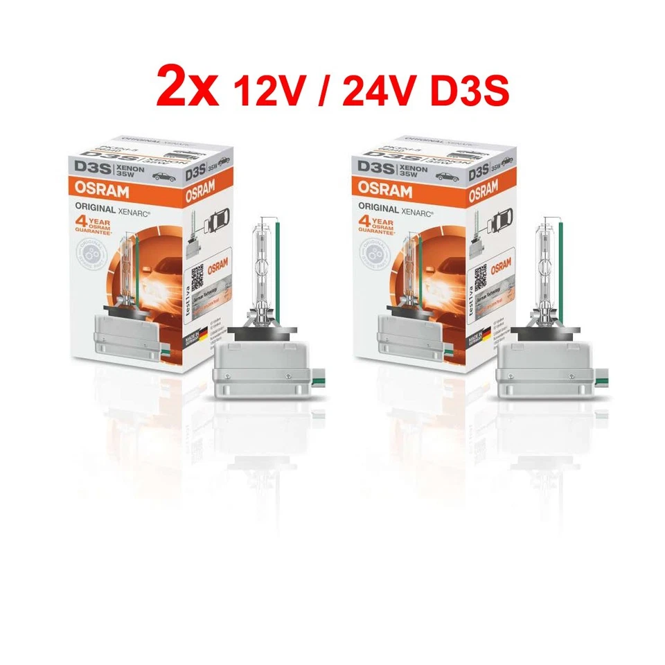 2x OSRAM Xenarc Xenon Brenner D3S NFZ / LKW / PKW 12V / 24V Scheinwerfer