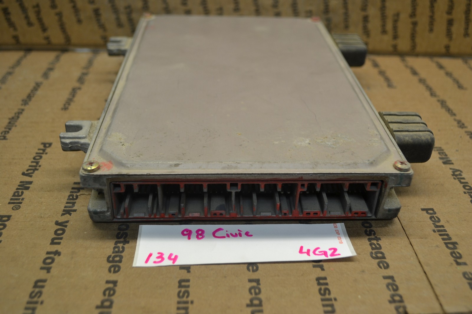1998 Honda Civic EX AT Engine Control Unit ECU 37820P2PA84 Module 134 ...