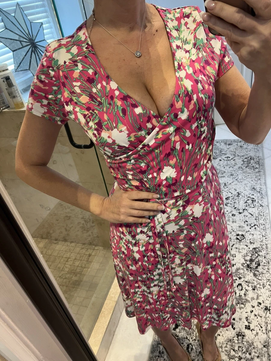 Lands end floral online dress