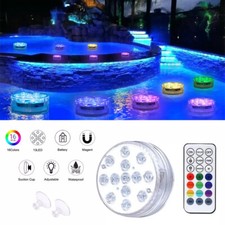 Underwater Pool Lights 13 LED Submersible Magnetic Swimming Pond Fountain Lights