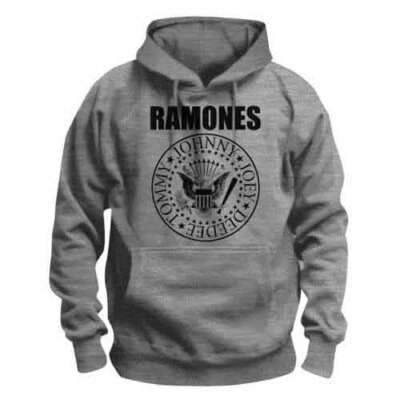 Ramones Presidential Seal Sweatshirt Grey New