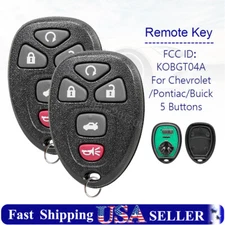 2 Replacement for 2004-2012 Chevrolet Malibu Car Key Fob Remote Control 22733524
