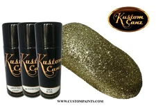 12oz Aerosol Metal Flake Gold (004 HEX) - Urethane Base, Automotive Paint 