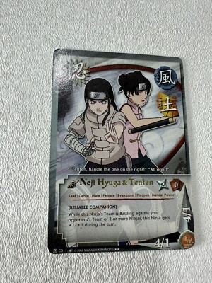 Naruto CCG - Neji Hyuga & Tenten C011 - Gold Foil Nice Lp | eBay