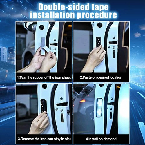 Car Door LED Light Magnetic Control USB Charging Colorful Emergency Signal Lamp - Picture 11 of 11