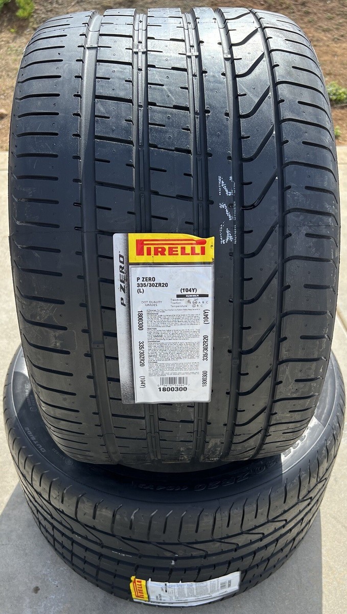 Set of TWO BRAND NEW 335/30ZR20 (104Y) Pirelli P Zero PZero L