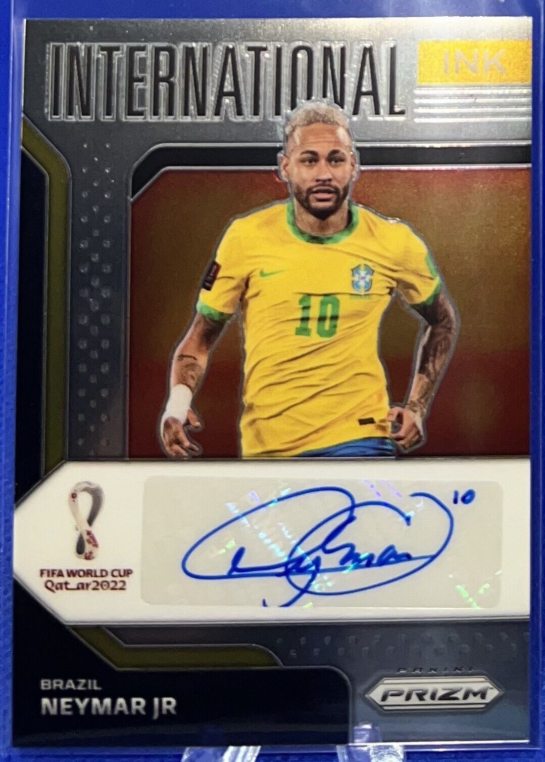 2018 Panini Prizm World Cup HYPER PRIZM Neymar Jr FUTURE LEGEND BRAZIL PSA  9,  in 2023