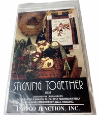 Sticking Together Snowman Family Indygo Junction, Inc. 1998 Christmas Holiday