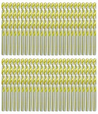 HSS Drill Bit Set 50Pcs Jobber Titanium Nitrided Twist Drill Steel Metal Iron