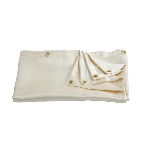 1.2MX1.8M Fiberglass Welding Blanket Cover Protective Fabric Heat Fire Resistant - Picture 9 of 10