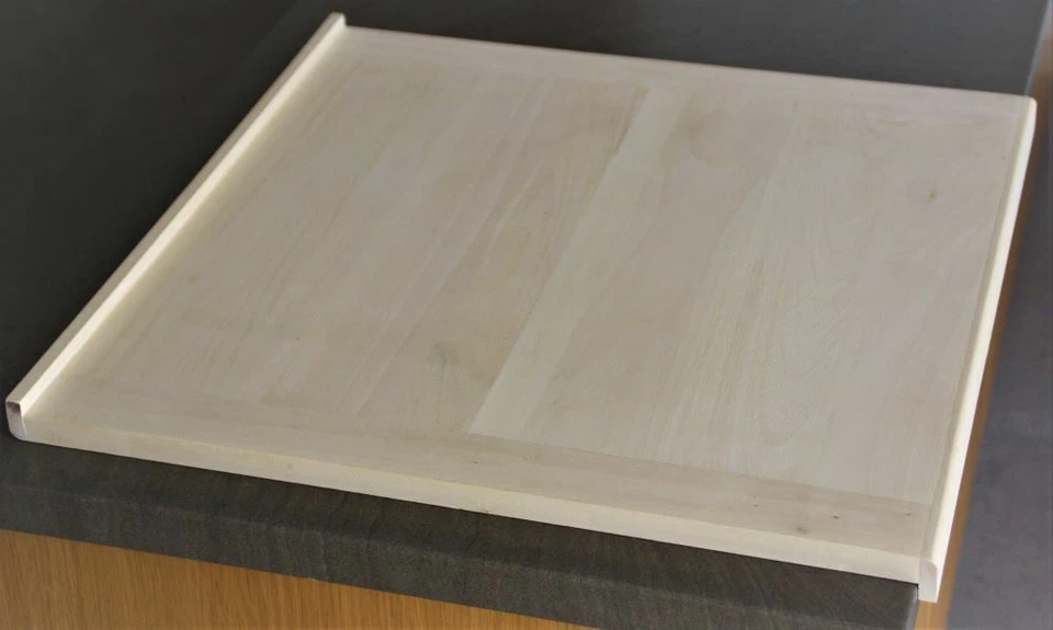 BACKBRETT NUDELBRETT PROFI BAKING BOARD EICHE LINDE XL MASSIV HARTHOLZ 2 LEISTEN - Bild 2 von 4
