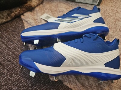 Adidas Icon 8 Metal Baseball Cleats ROYAL | SILVER | WHITE  display picture 2