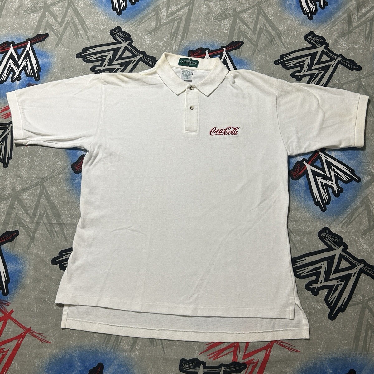 Coca Cola White Men's XL Polo Shirt | eBay
